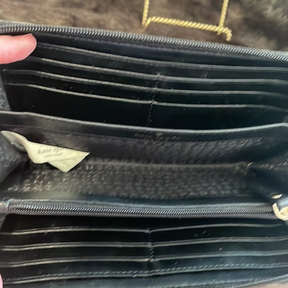 Kate Spade black and gray leopard Wallet - Picture 4 of 7